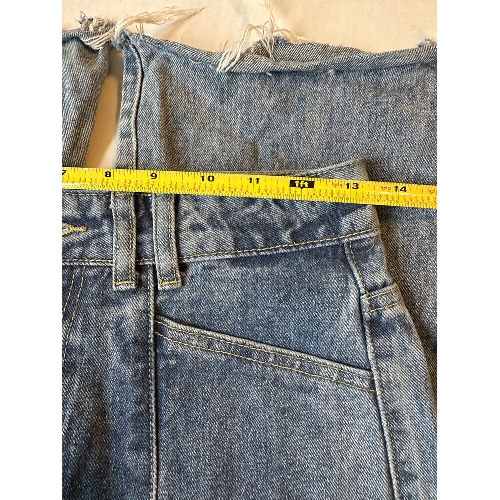 Pretty Little Thing Front Seam Wide Leg Jeans Sz 4 - Picture 7 of 7